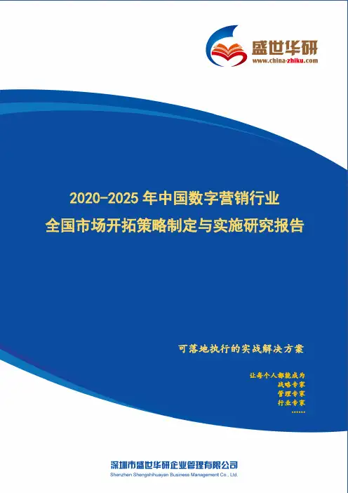 【完整版】2020-2025年中国数字营销行业全国市场开拓策略制定与实施研究报告
