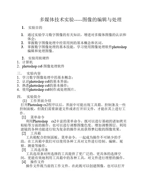 多媒体技术与图像处理