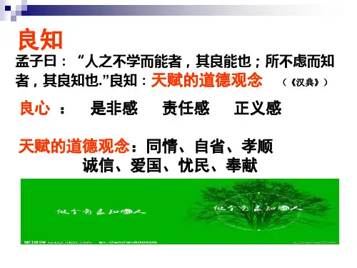 《良知话题讲评》PPT课件