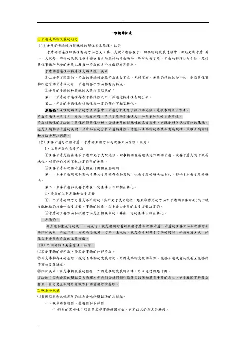 超赞考研政治马原知识点结构梳理