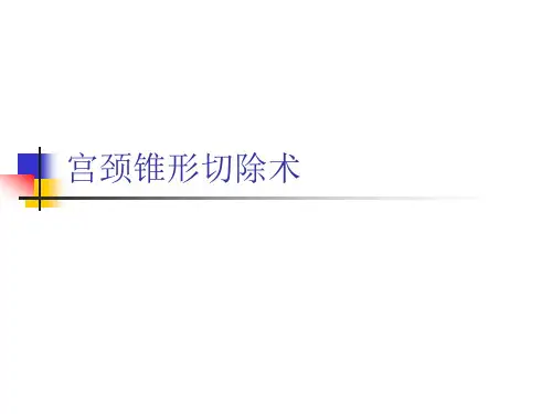 宫颈锥形切除术