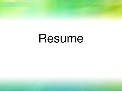 Resume