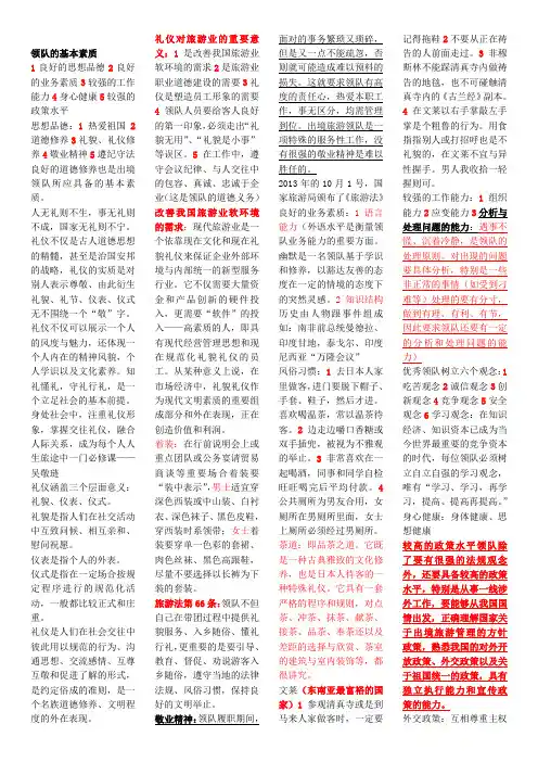 领队业务总结