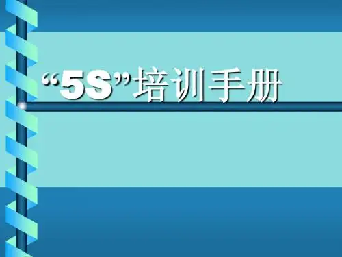 5S培训