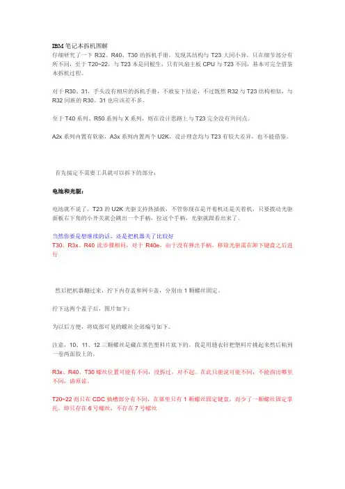 笔记本拆机图解 经典