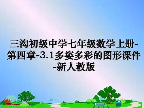 最新三沟初级中学七年级数学上册-第四章-3.1多姿多彩的图形课件-新人教版课件PPT