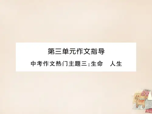 九年级语文下册 第三单元作文指导课件 (新版)新人教版