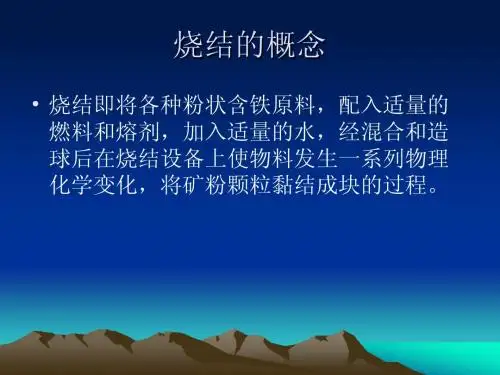 烧结工艺