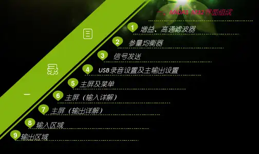 MIDAS--M32-调音台培训教程