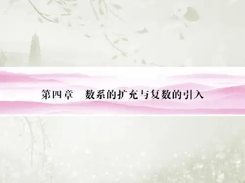 4-1.1数的概念的扩展课件(高中数学选修1-2北师大版)