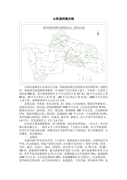 山阳县水系图及简介