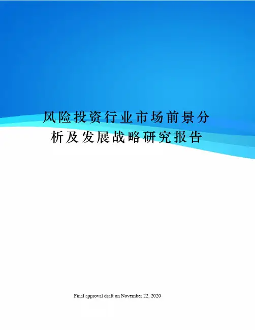 风险投资行业市场前景分析及发展战略研究报告