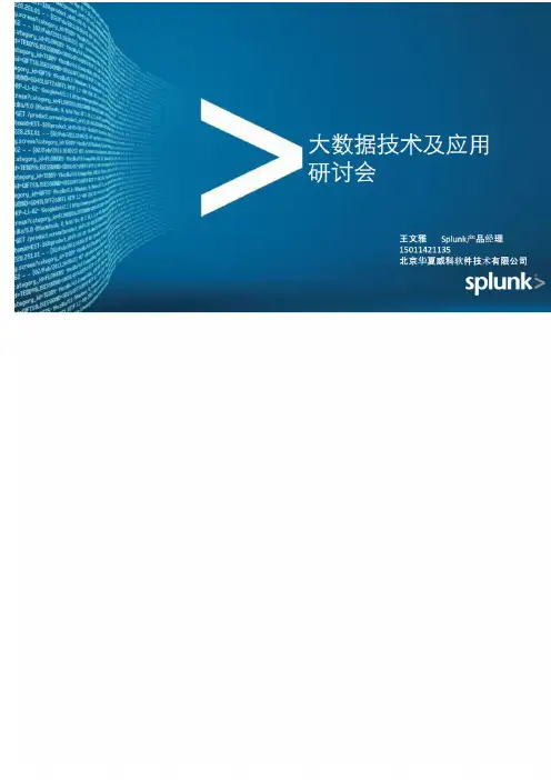 Splunk 大数据解决方案