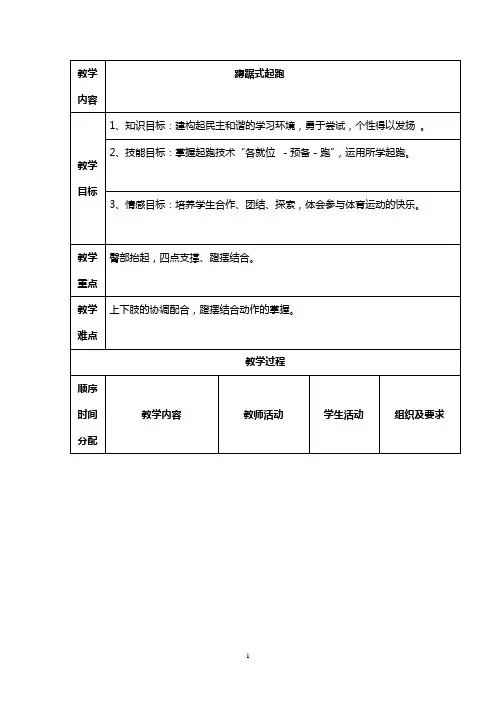 蹲踞式起跑教案 2
