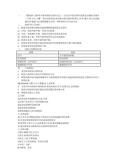 面部刮痧