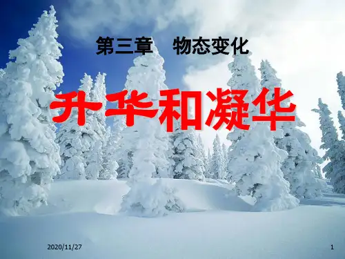 初中八年级物理上册《升华和凝华》物态变化PPT优秀课件