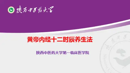 十二时辰养生法