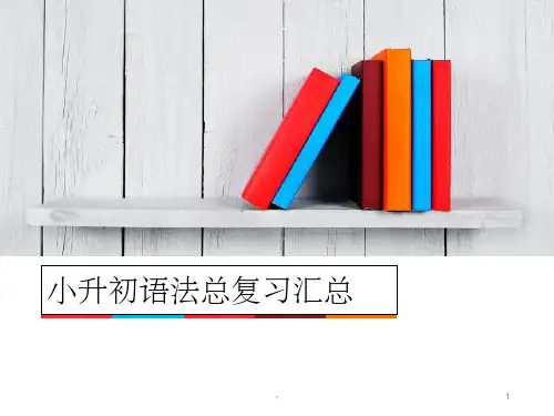 小升初英语语法总结 ppt