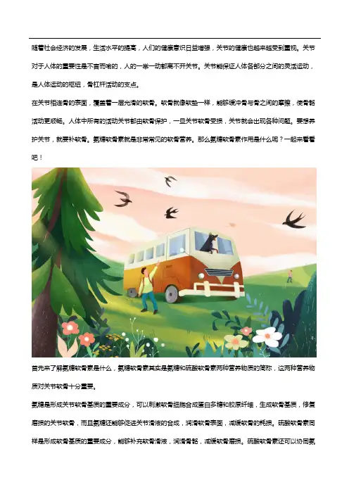 了解氨糖软骨素作用,助你养护关节!