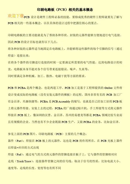 印刷电路板(PCB)相关的基本概念