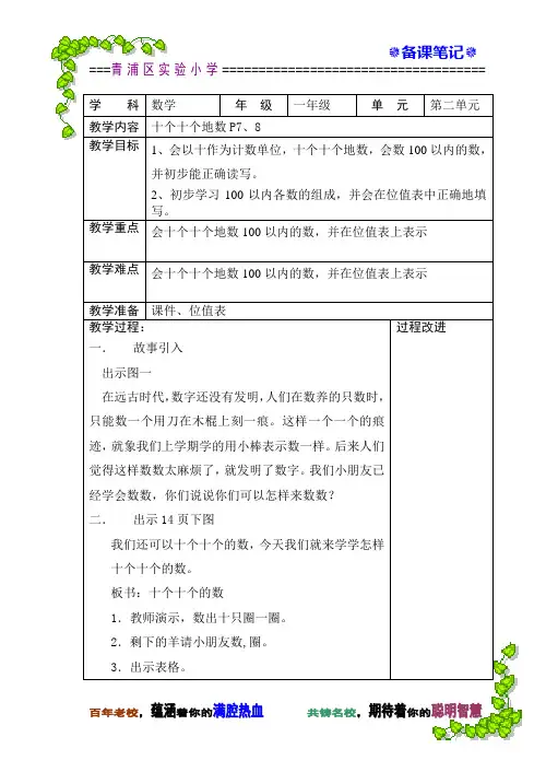 十个十个地数P7、8