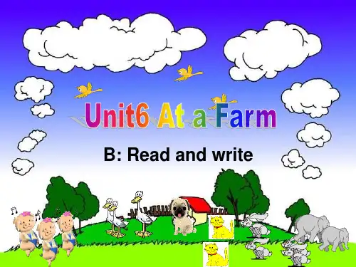 【新】人教PEP英语四年级下册Unit6 At a farm优质课课件.ppt