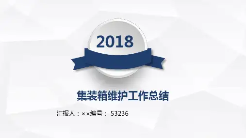 集装箱维护工作总结述职汇报模板【精选】