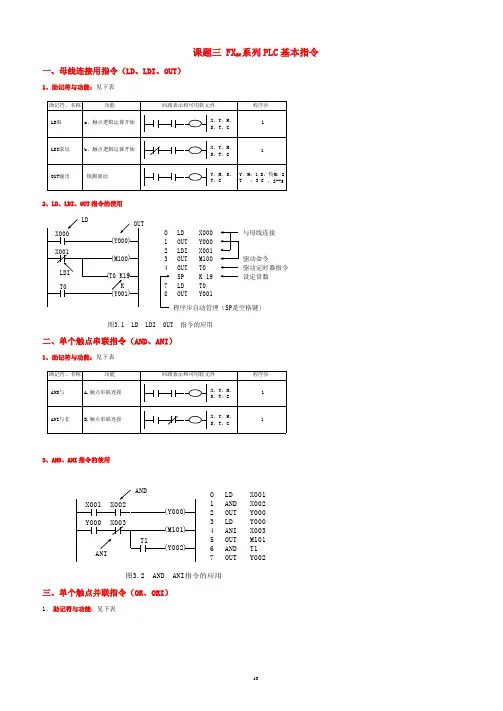 003课题三：FX2N系列PLC基本指令