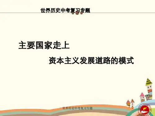 世界历史中考复习专题