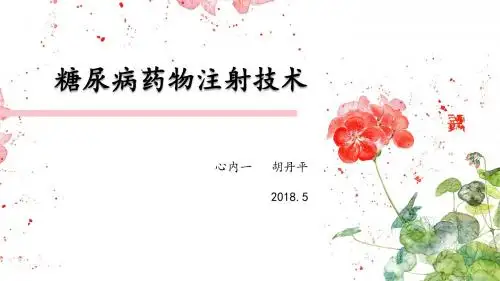 糖尿病药物注射技术
