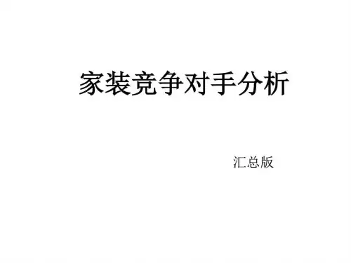 城市人家-竞品分析_图文.ppt