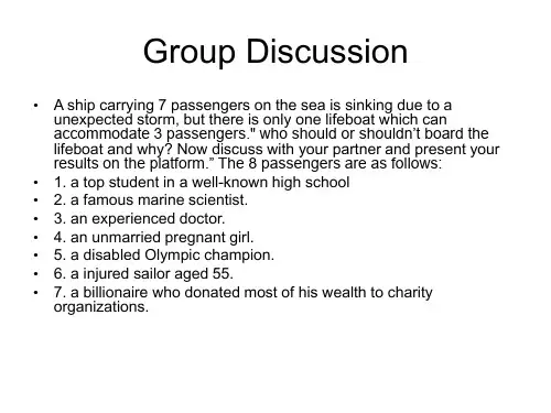 group Discussion