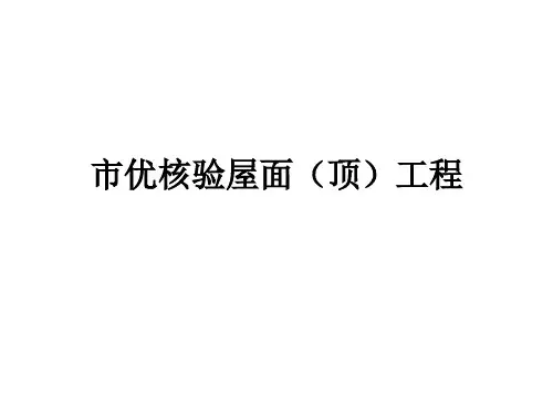 屋面工程创优亮点做法
