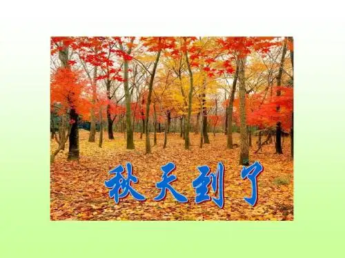 5.《秋天到了》