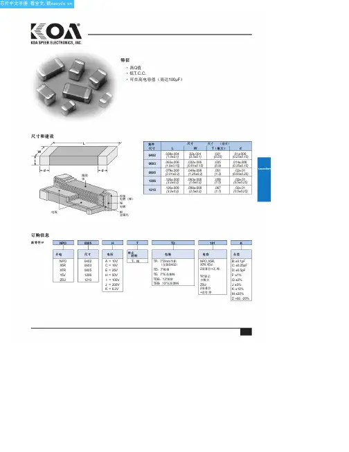 Z5U0805HTTDB123Z中文资料(KOA)中文数据手册「EasyDatasheet - 矽搜」