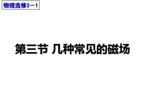 几种常见的磁场 ppt课件