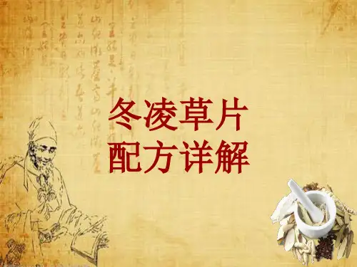 中成药配方详解:冬凌草片