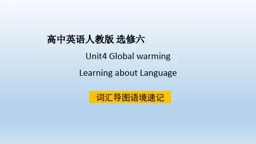 人教课标版高中英语选修6Unit4_Learning_about_Language_词汇导图语境速记