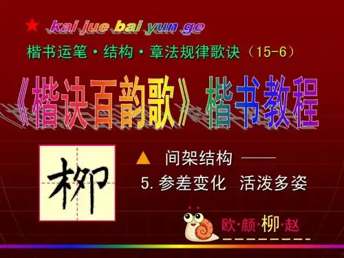 柳体玄密塔碑15-6.   结构(5)