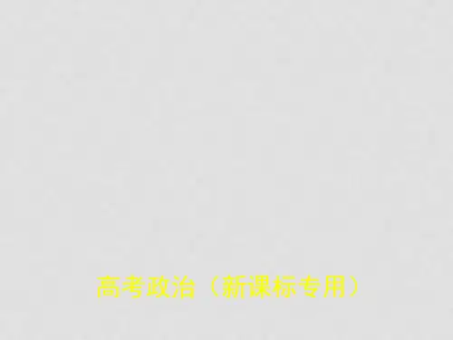 高考政治一轮复习 专题十三 生活智慧与时代精神课件(1)