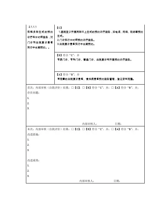 第二章  医院服务(1.预约诊疗服务、2.门诊流程管理)(9款)