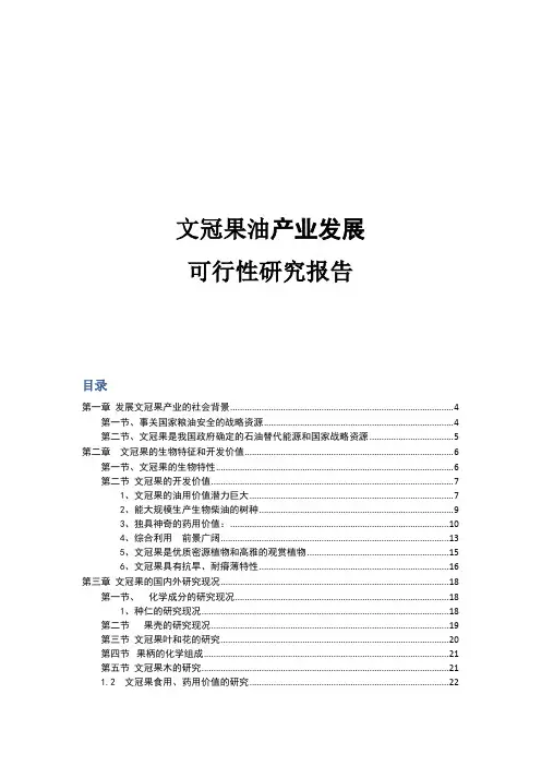 文冠果产业发展可行性研究报告