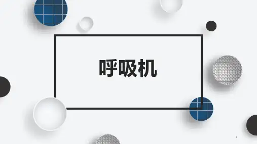 呼吸机培训PPT课件