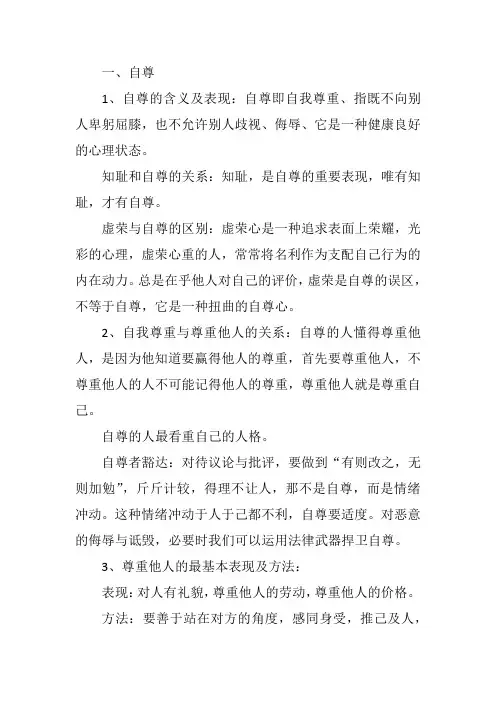 自尊、自信、自强、自立