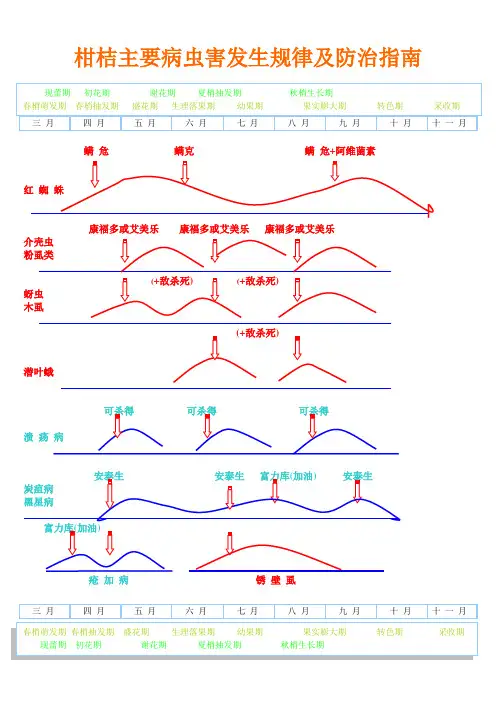 柑桔主要病虫害发生规律及防治指南