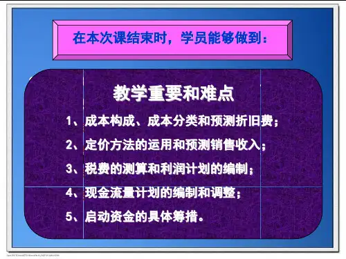 如何制定利润计划