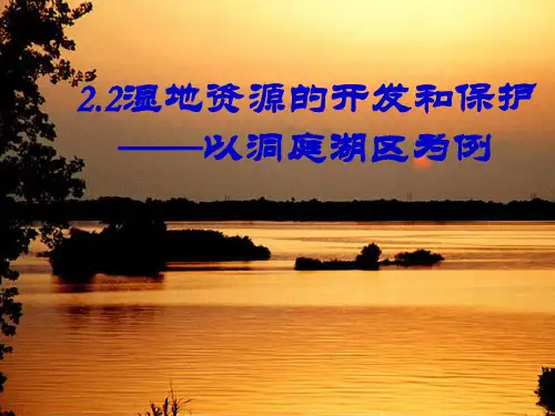 高考地理考点-湿地资源的开发与保护(理)PPT课件