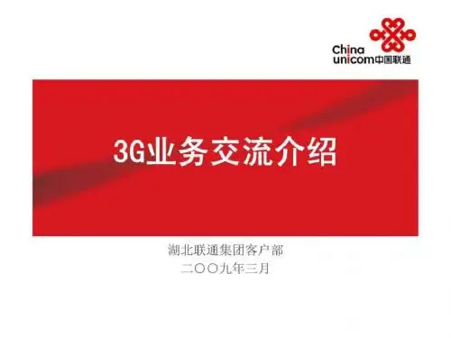 《中国联通-3g业务交流介绍》
