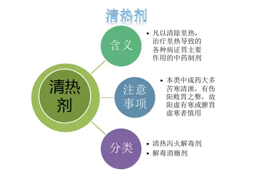 常见清热剂中成药