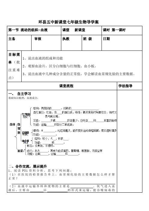人体内物质的运输
